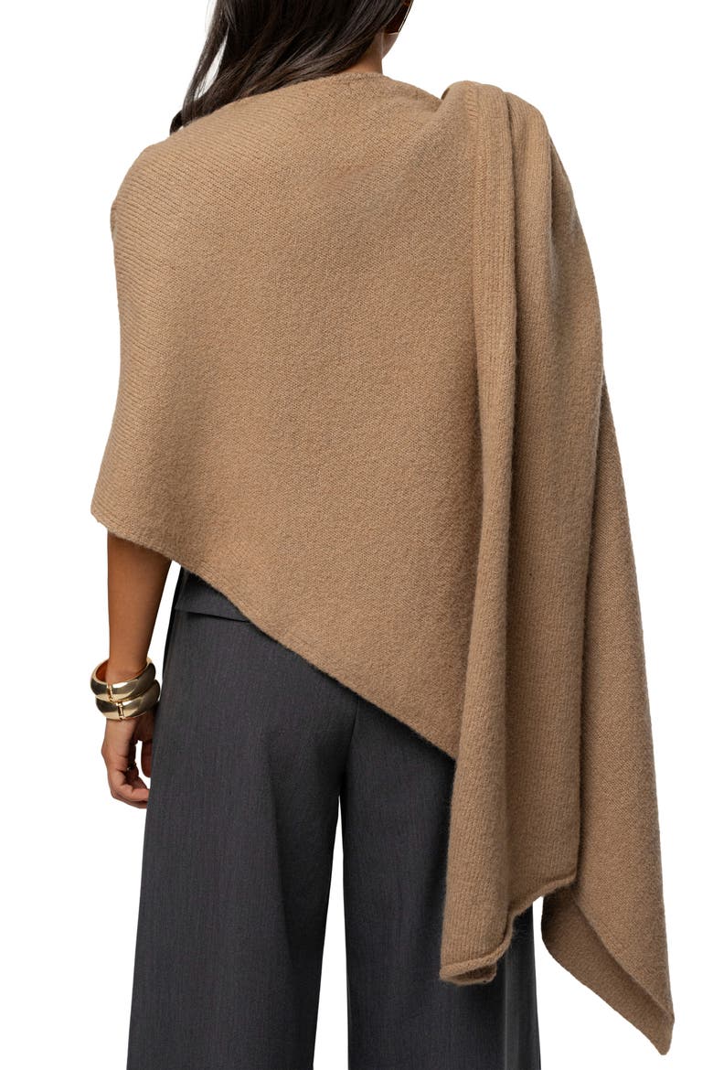 Radiance Knit Shawl, Alternate, color, TAUPE