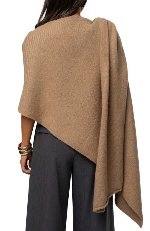 Jluxlabel Radiance Knit Shawl In Brown