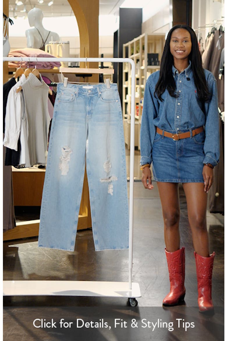 The Spinner Sneak High Waist Ripped Wide Leg Jeans video