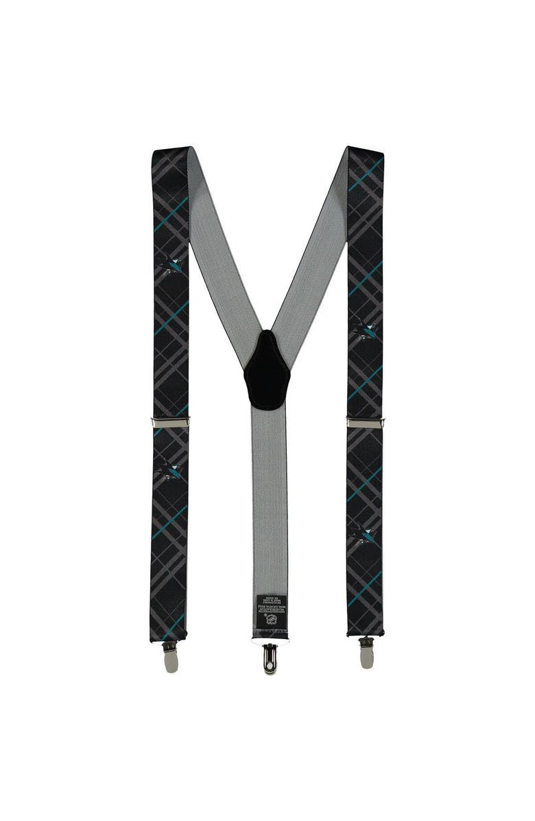 EAGLES WINGS Men's Black San Jose Sharks Suspenders, Main, color, Black