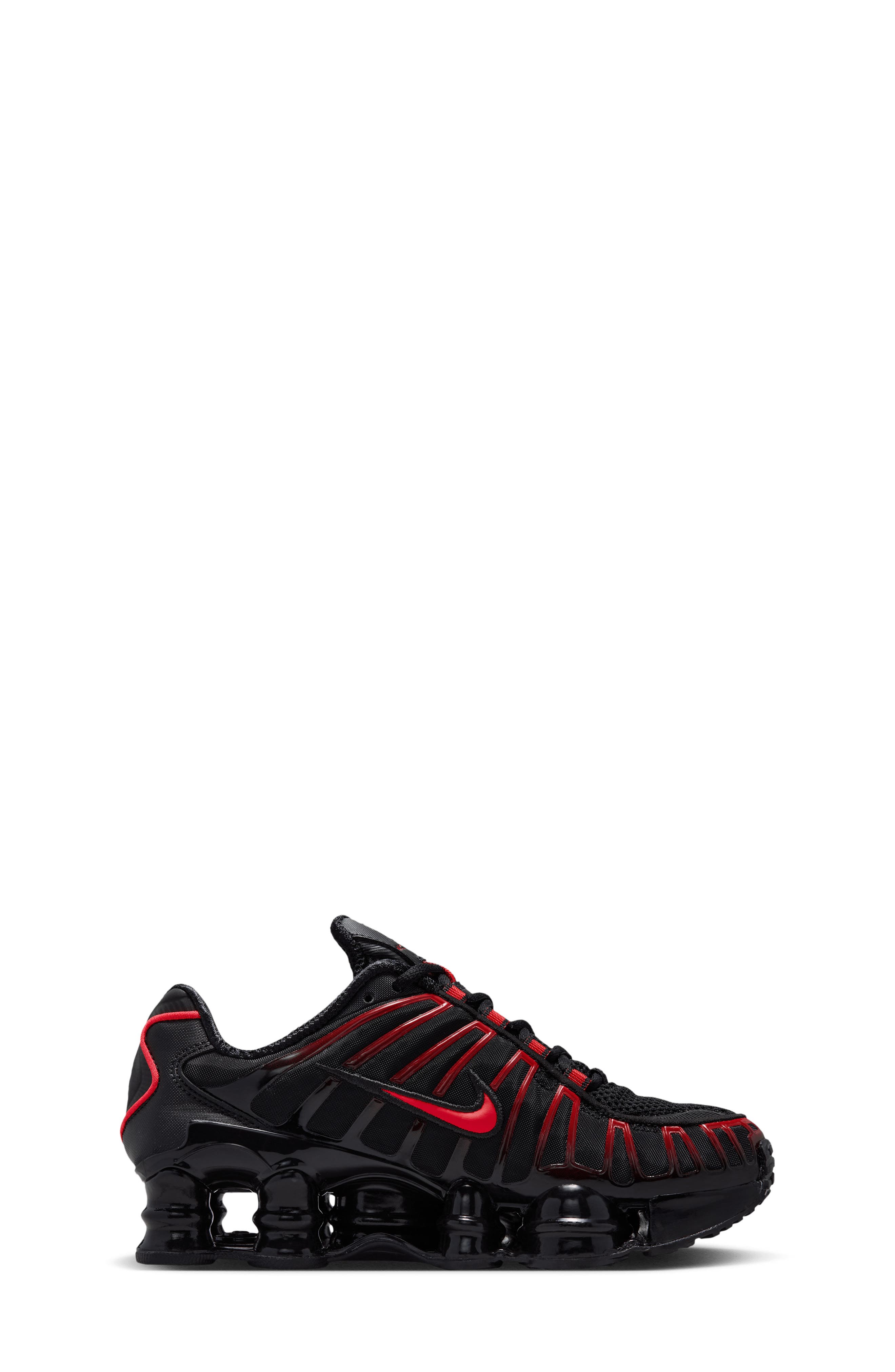 Nike Kids' Shox TL Sneaker, Alternate, color, Black/ Black/ Light Crimson