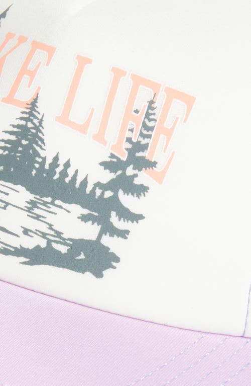 The Accessory Collective Kids' Lake Life Trucker Hat In Purple