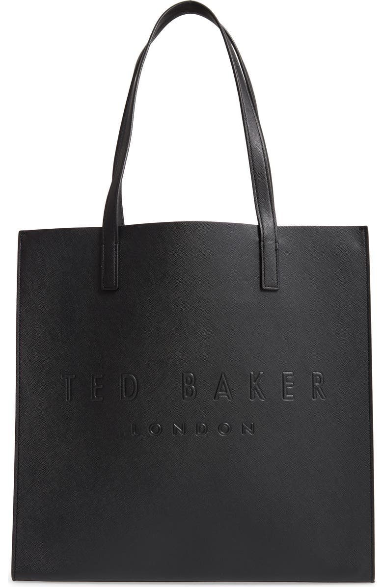 Ted Baker London Large Soocon Embossed Logo Icon Tote, Main, color,