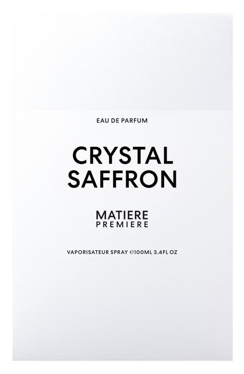 Matiere Premiere Crystal Saffron Eau De Parfum In No Color
