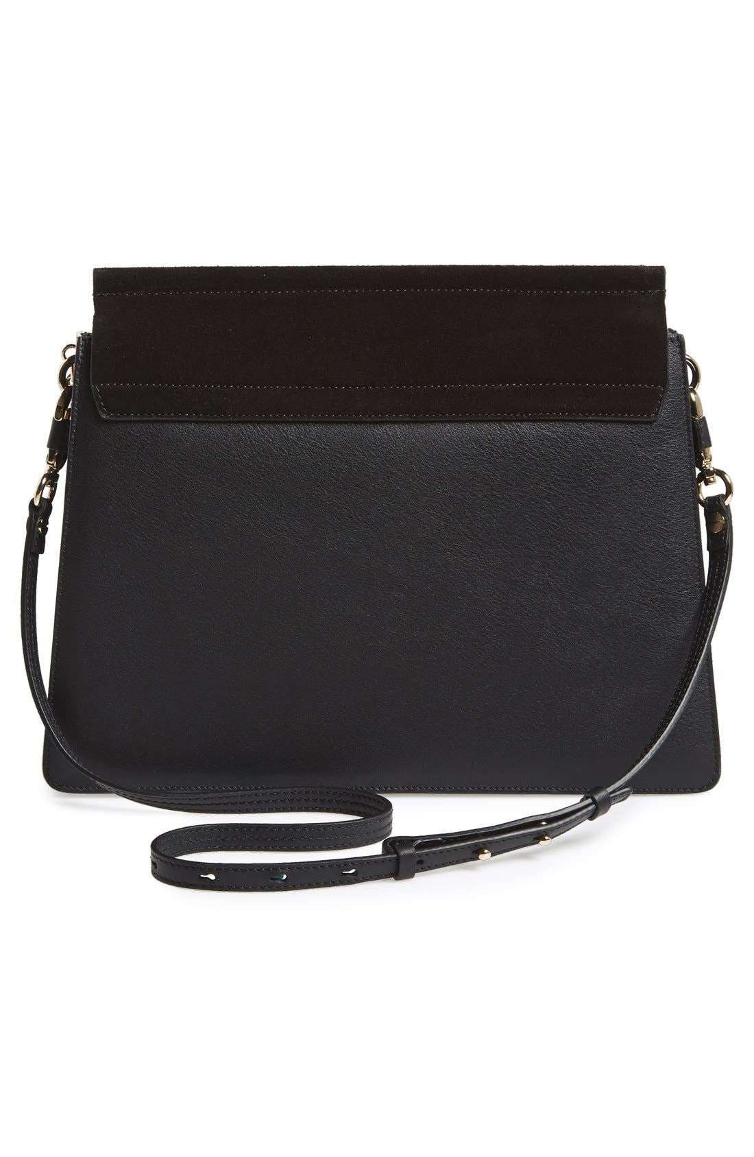 Chloé 'Faye' Leather & Suede Shoulder Bag, Alternate, color, 