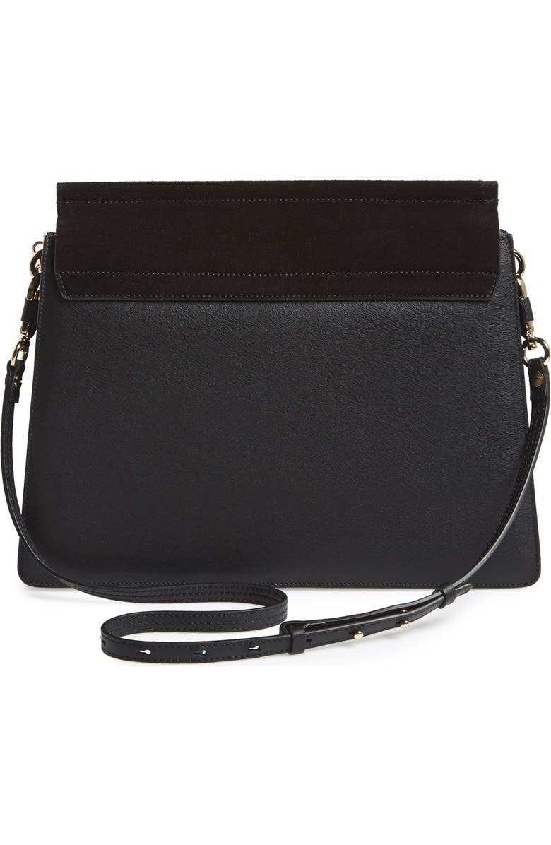 Chloé 'Faye' Leather & Suede Shoulder Bag, Alternate, color,
