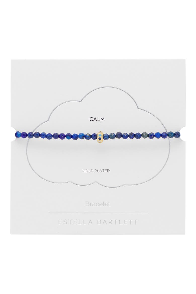 Amelia Lapis Lazuli Slide Bracelet, Alternate, color, GOLD