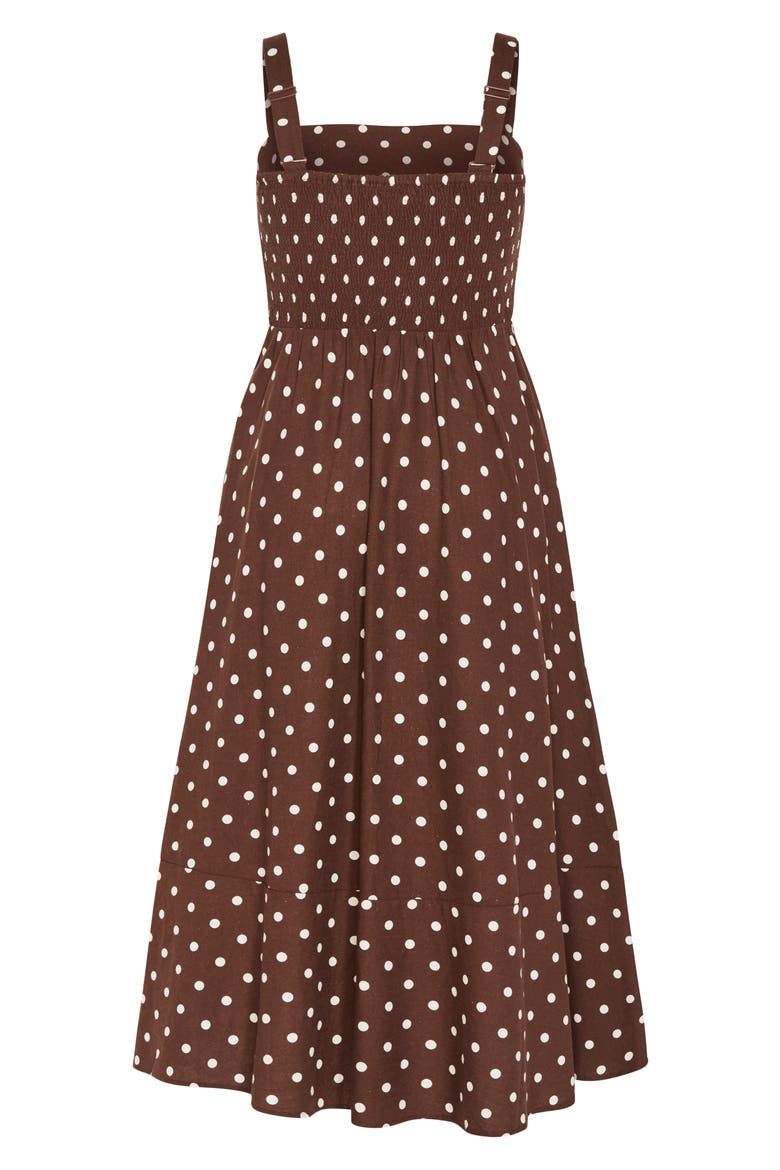 Collins Maxi Sundress, Alternate, color, CHOCOLATE SPOT