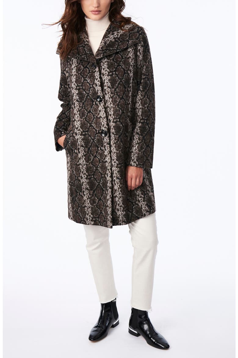 Snakeskin Print Coat, Alternate, color, SNAKE