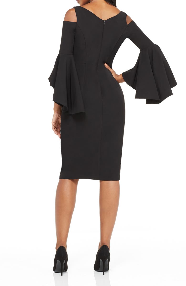 Maggy London Cold Shoulder Dress, Alternate, color,