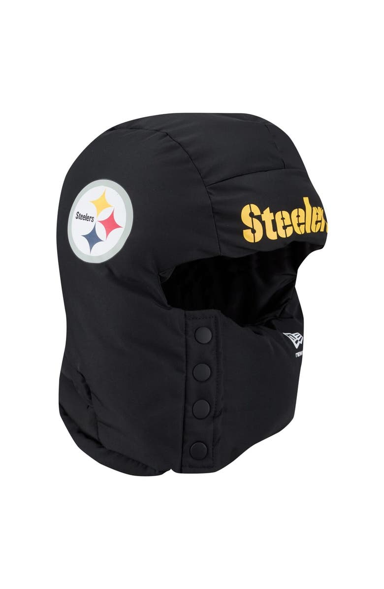 New Era Men's New Era Black Pittsburgh Steelers Puffer Balaclava, Main, color, Black