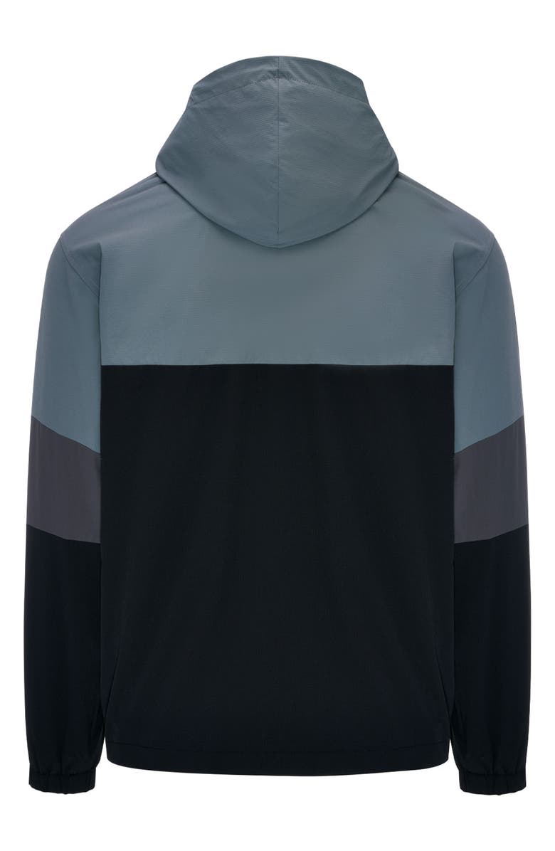 Eastside Golf Wind Cheater Hooded Windbreaker, Alternate, color, Black