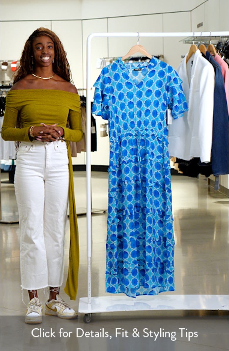 Tiered Ruffle Maxi Dress, sales video thumbnail