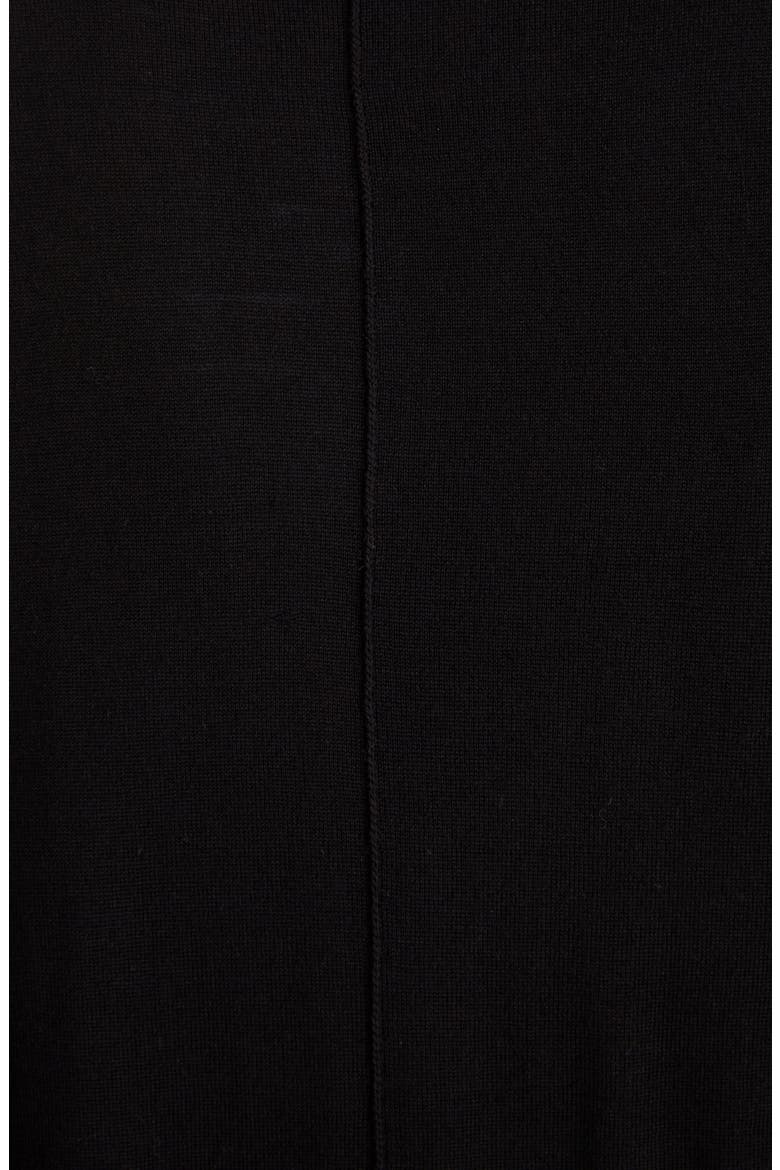 Logo Pocket Asymmetrical Wool Cardigan, Alternate, color, BLACK