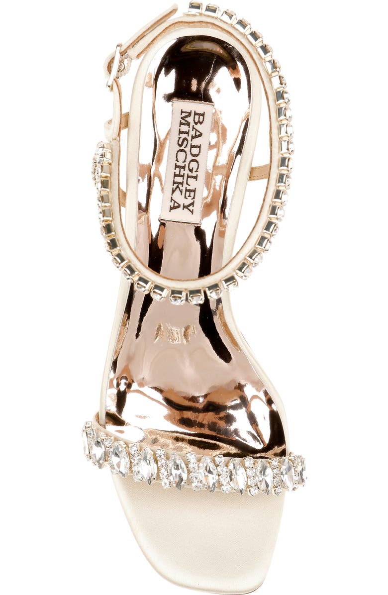 Badgley Mischka Collection Badgley Mischka Marilee Ankle Strap Sandal, Alternate, color, Ivory