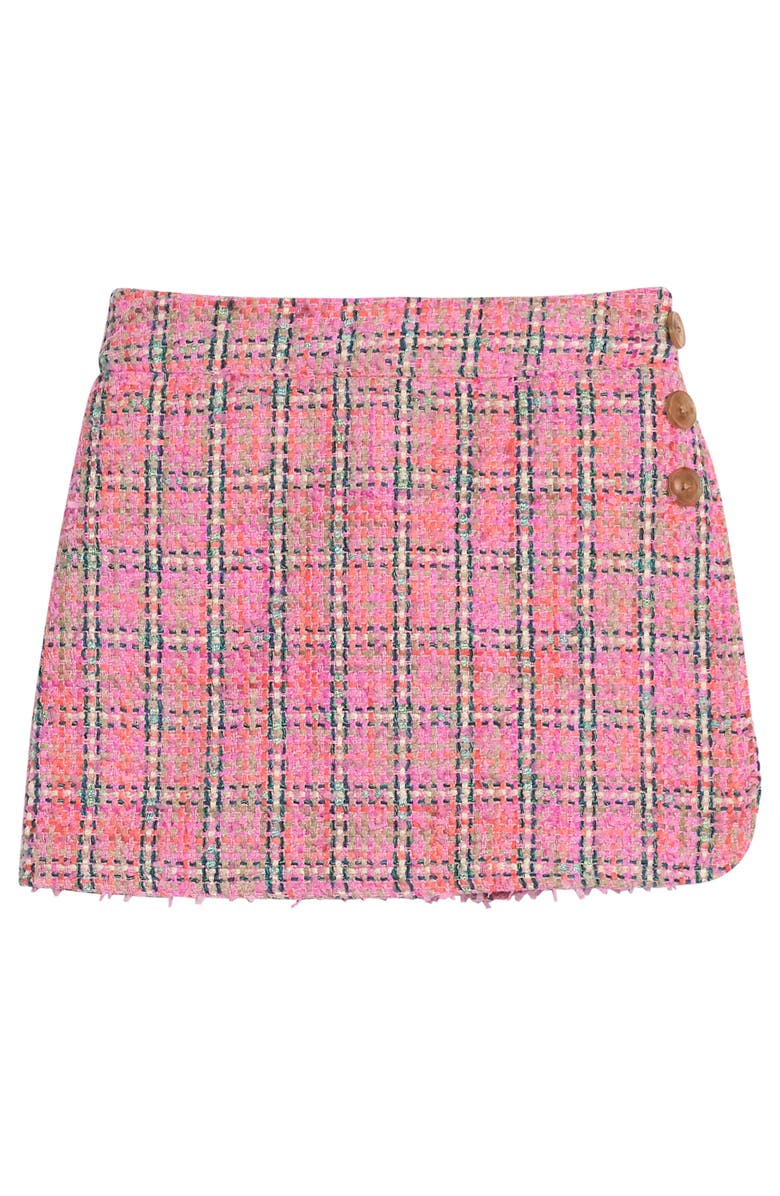 BISBY Kids' Tweed Mini Skort, Alternate, color, Palermo Plaid