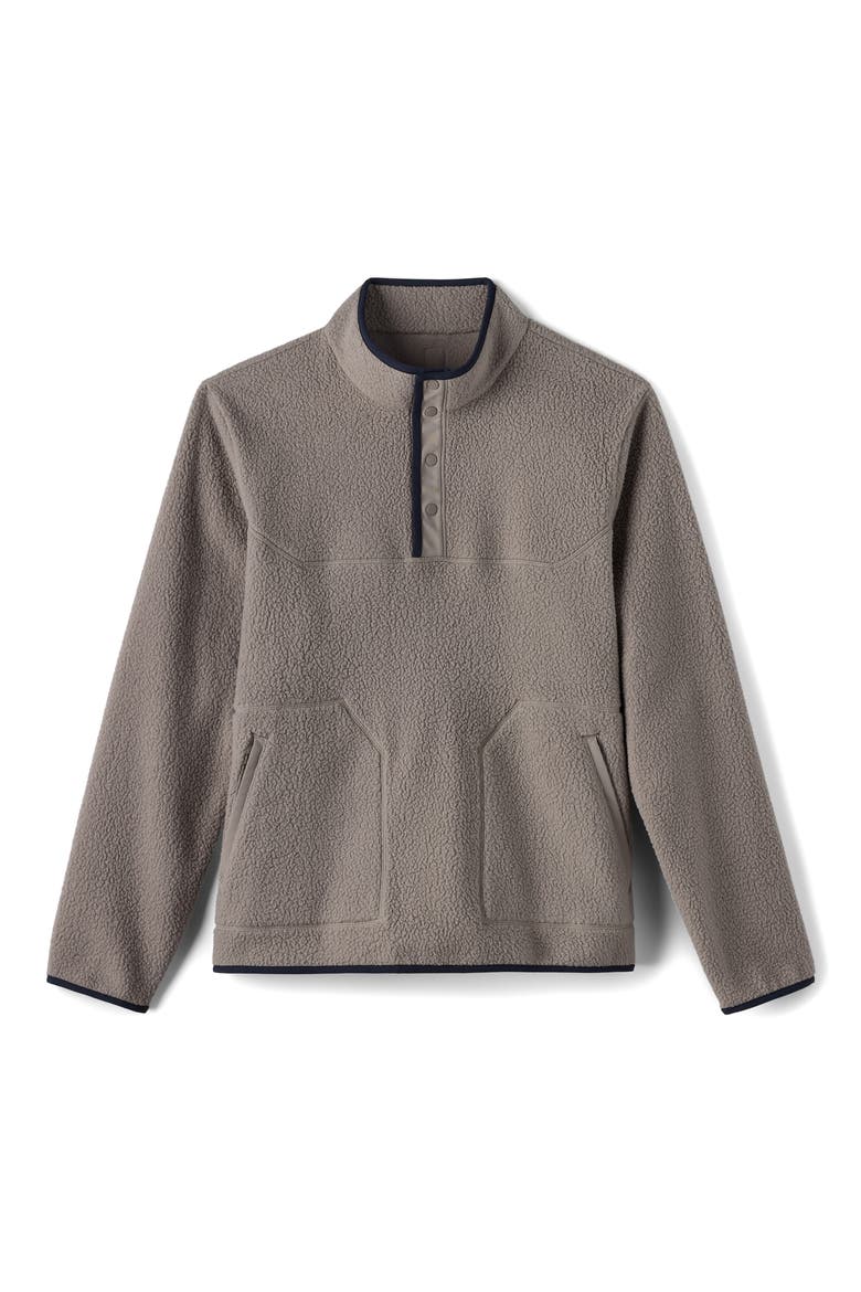 Fairbanks Fleece Quarter Snap Pullover, Alternate, color, FOGGY TAUPE