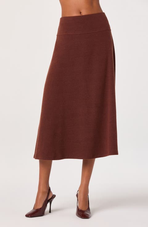 Knit Midi Skirt