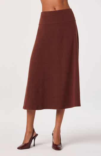 ASTR the Label Knit Midi Skirt