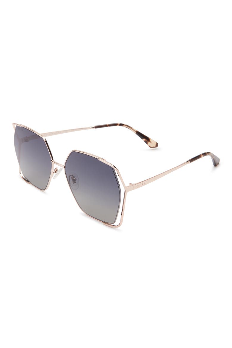 Donna IV Square Sunglasses, Alternate, color, CHAMPAGNE