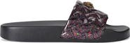 Kurt Geiger London Meena Eagle Faux Leather Slide Sandal