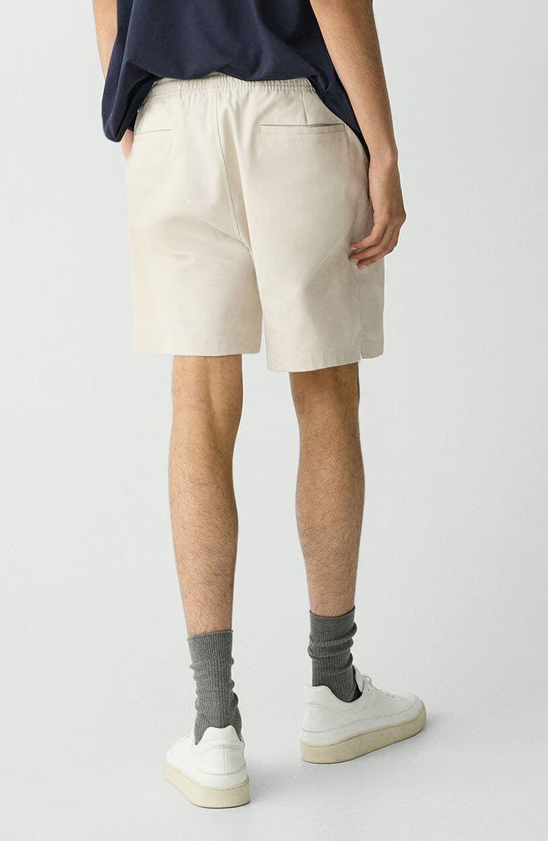 Theory Easy Elastic Waist Stretch Twill Shorts, Alternate, color, Sand