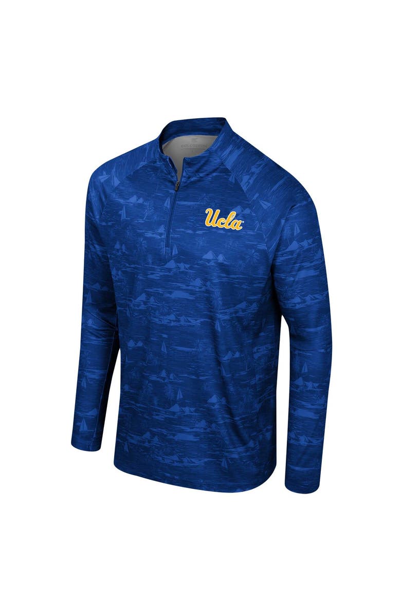 COLOSSEUM Men's Colosseum Blue UCLA Bruins Carson Raglan Quarter-Zip Jacket, Alternate, color, Blue