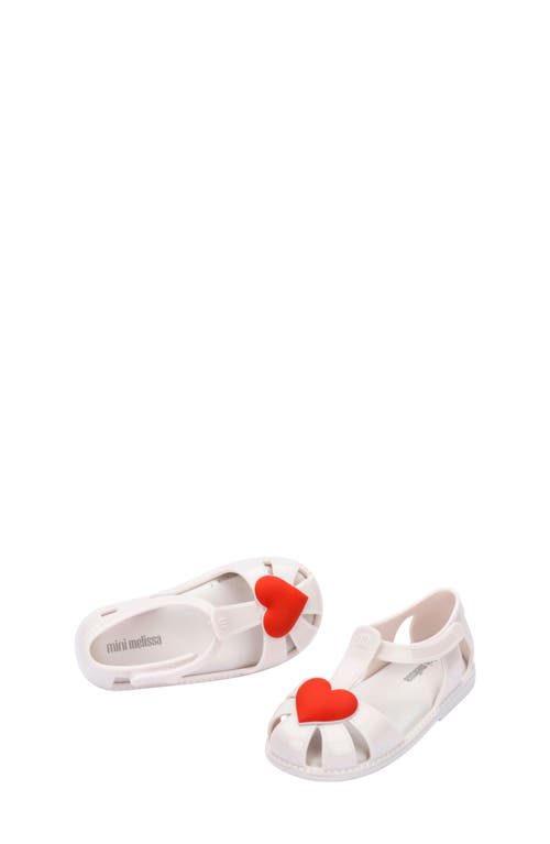 Mini Melissa Kids' Hip Heart Sandal In White