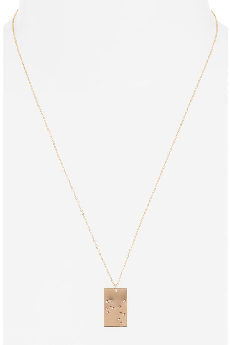 Zodiac Constellation Pendant Necklace, Alternate, color, GOLD / SAGITTARIUS