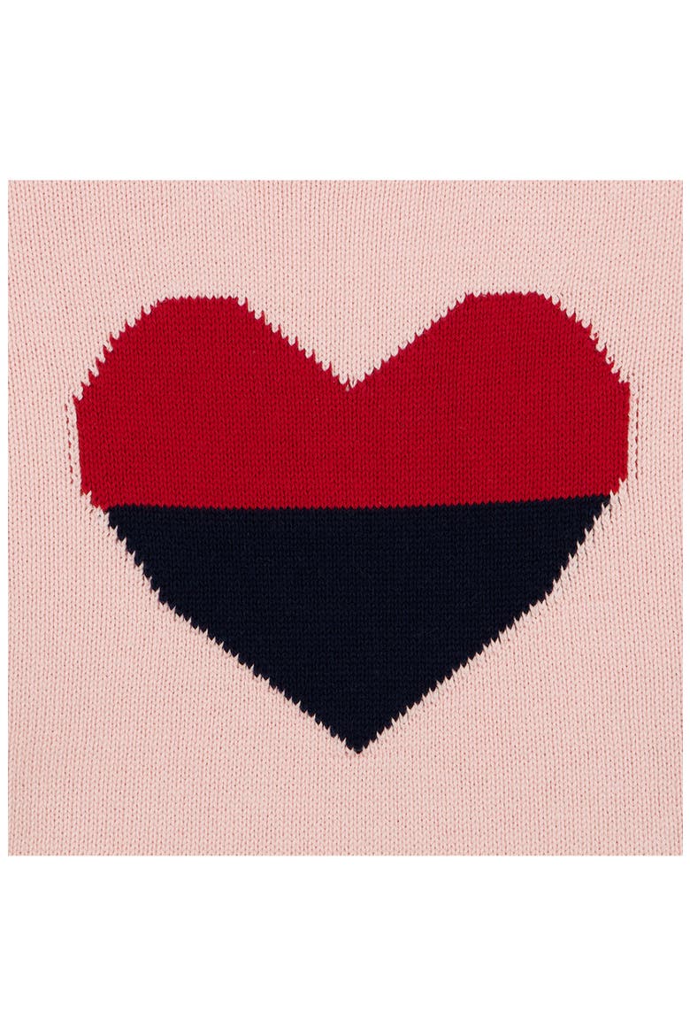 Kids' Heart Roll Neck Sweater, Alternate, color, LOTUS