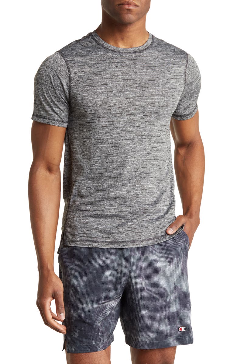 Champion MVP Heathered Stripe Cotton T-Shirt, Main, color, 