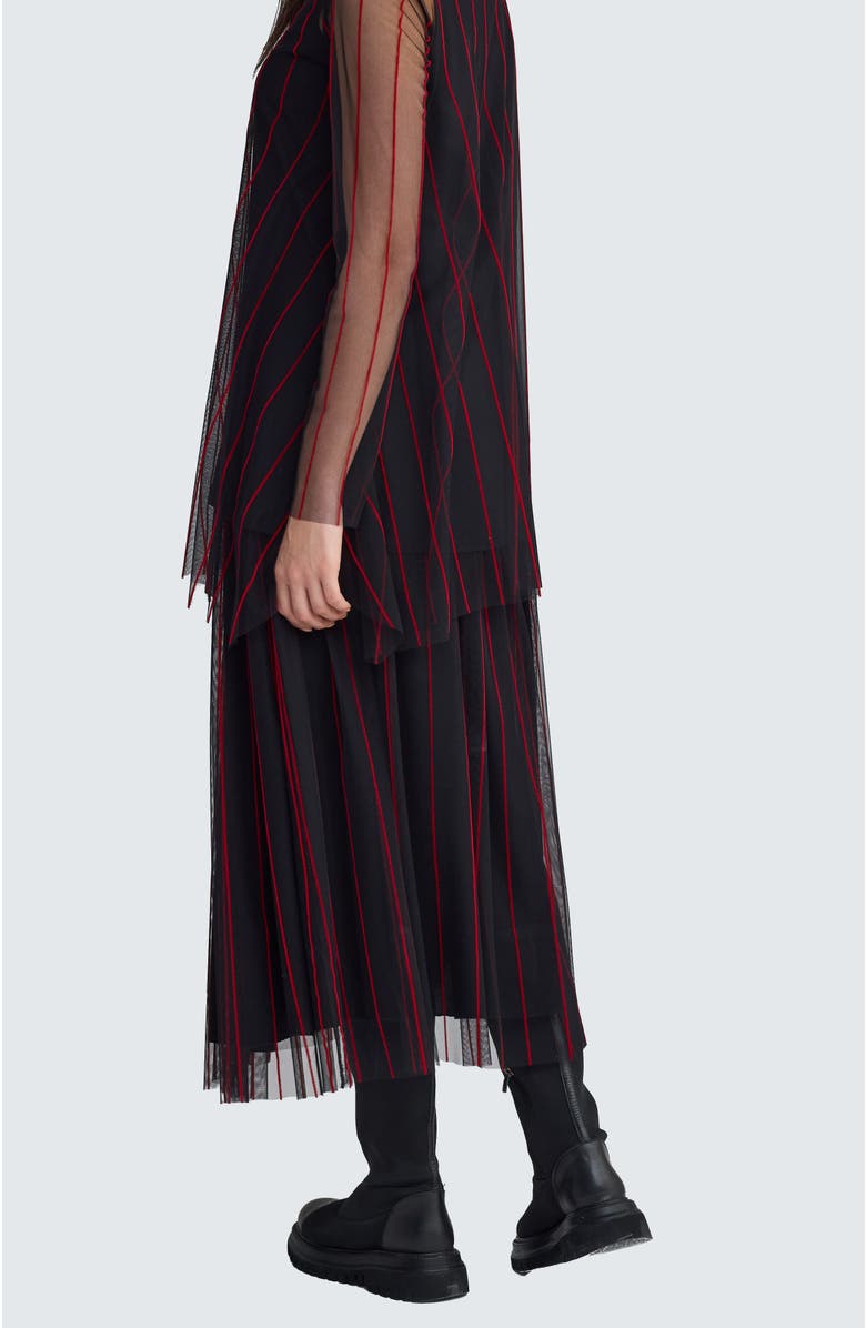 LUUKAA Siana Tulle Skirt, Alternate, color, Black Red