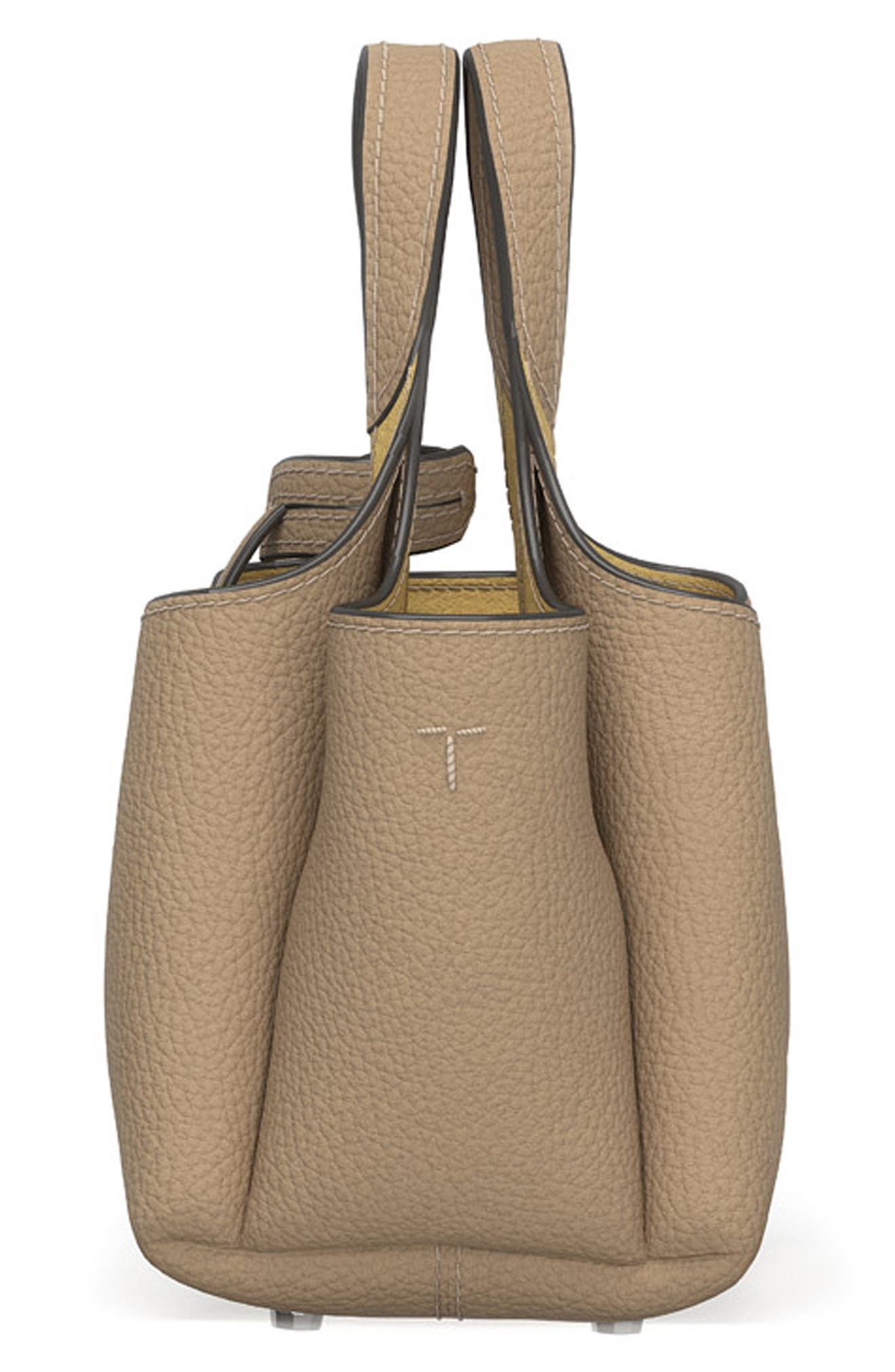 Tod's Apa 2 Micro Leather Top Handle Bag, Alternate, color, Naturale/ Flan