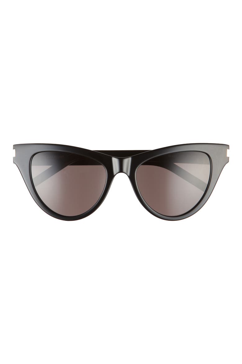 54mm Cat Eye Sunglasses, Main, color, BLACK/ BLACK
