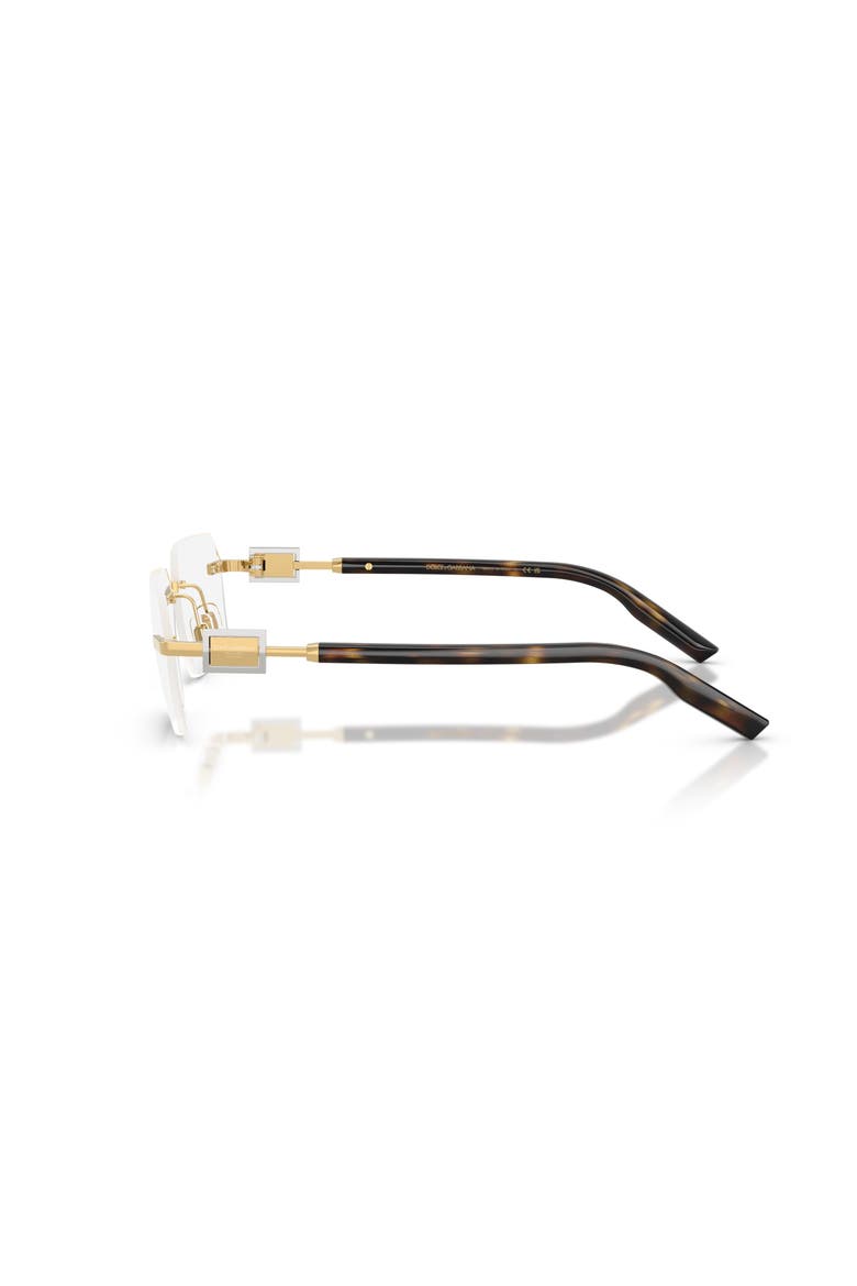 60mm Rectangle optical glasses, Alternate, color, Gold