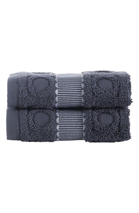 Circle In Square 4-Pack Turkish Cotton Washcloths