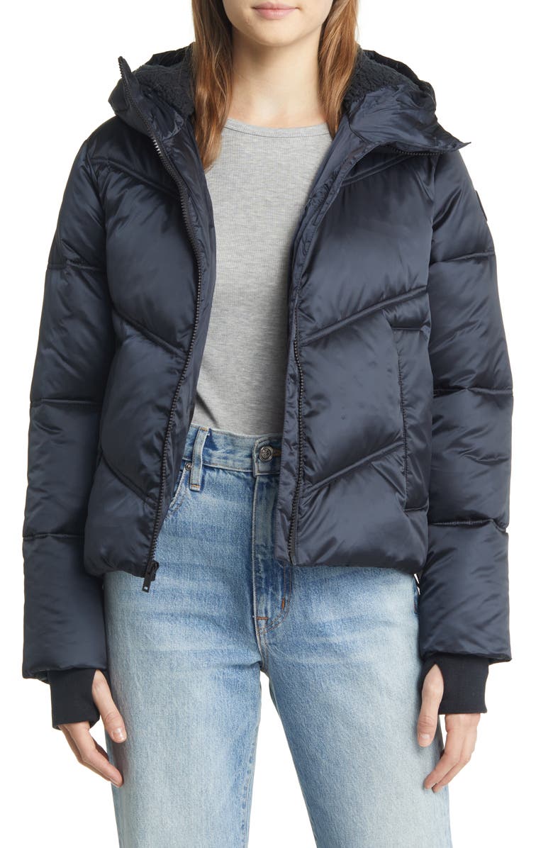 UGG<sup>®</sup> Ronney Water Resistant Crop Puffer Jacket, Main, color, 