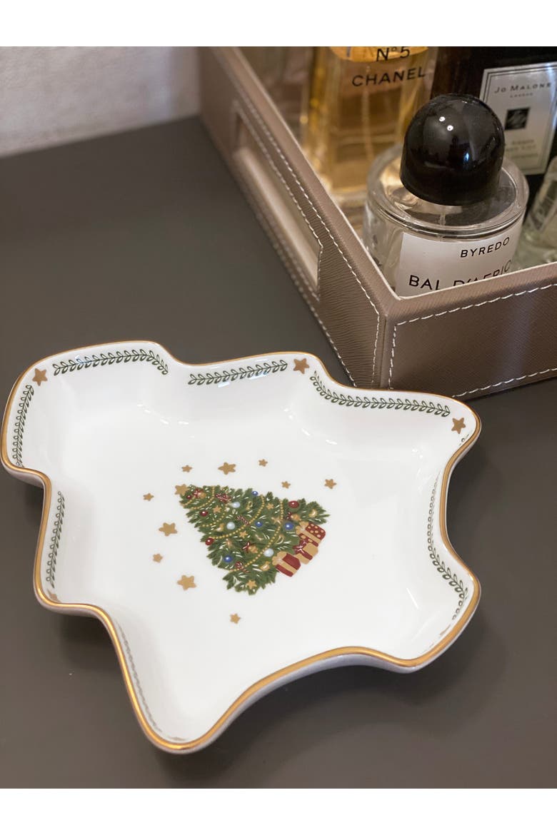 My Noel Tree Small Plate, Alternate, color, White
