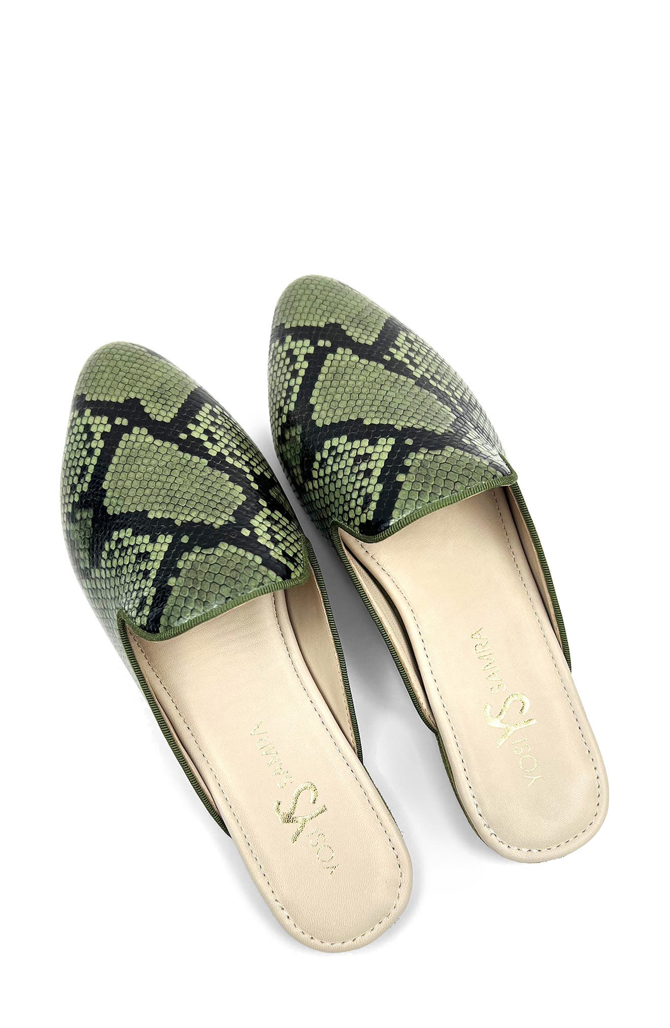 Yosi Samra Vidi Snakeskin Print Mule, Alternate, color, 