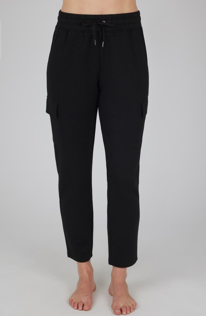 YOGALICIOUS Scuba Cascade Tapered Pants, Main, color, 