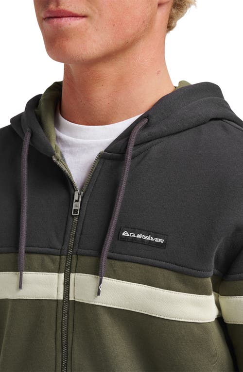 Quiksilver Surf Zip Hoodie In Green