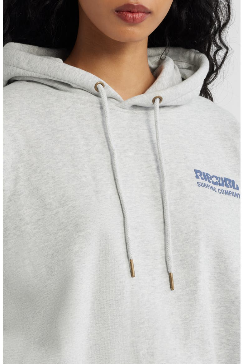 Surf Puff Print Graphic Hoodie, Alternate, color, GREY MARLE/ NAVY