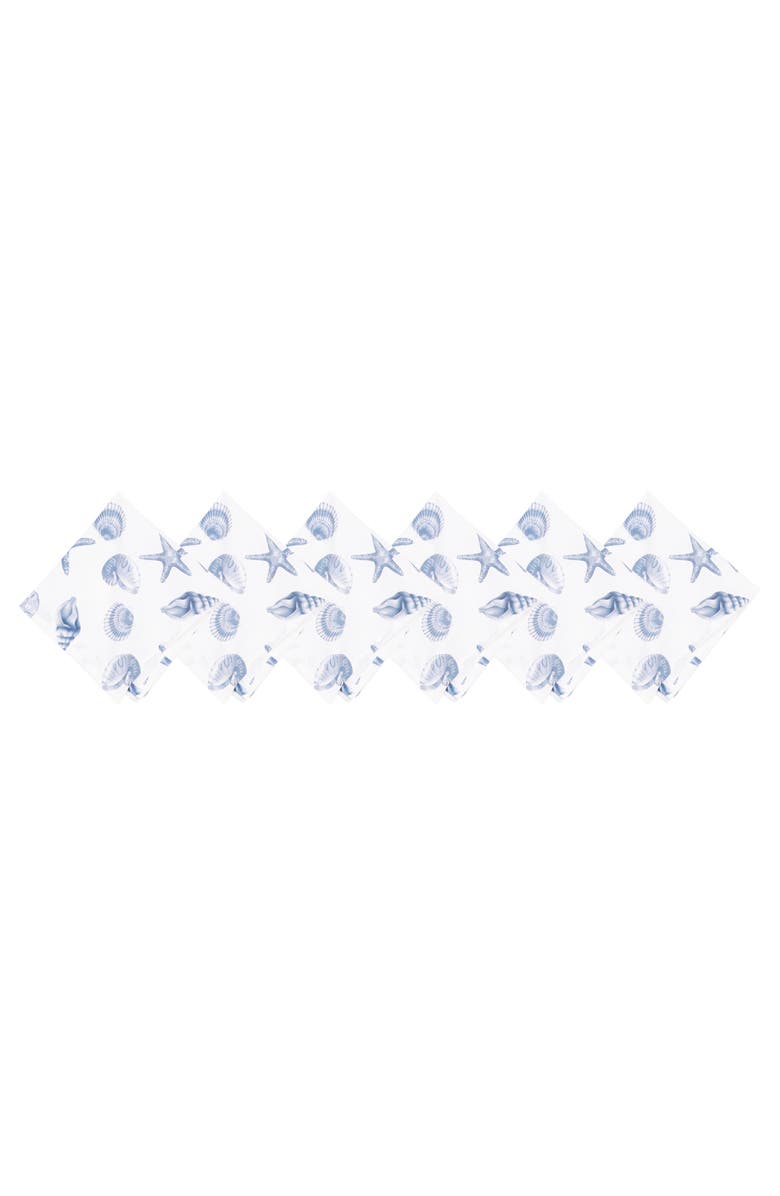 C&F Home Calming Seas Napkin Set of 6, Main, color, Blue