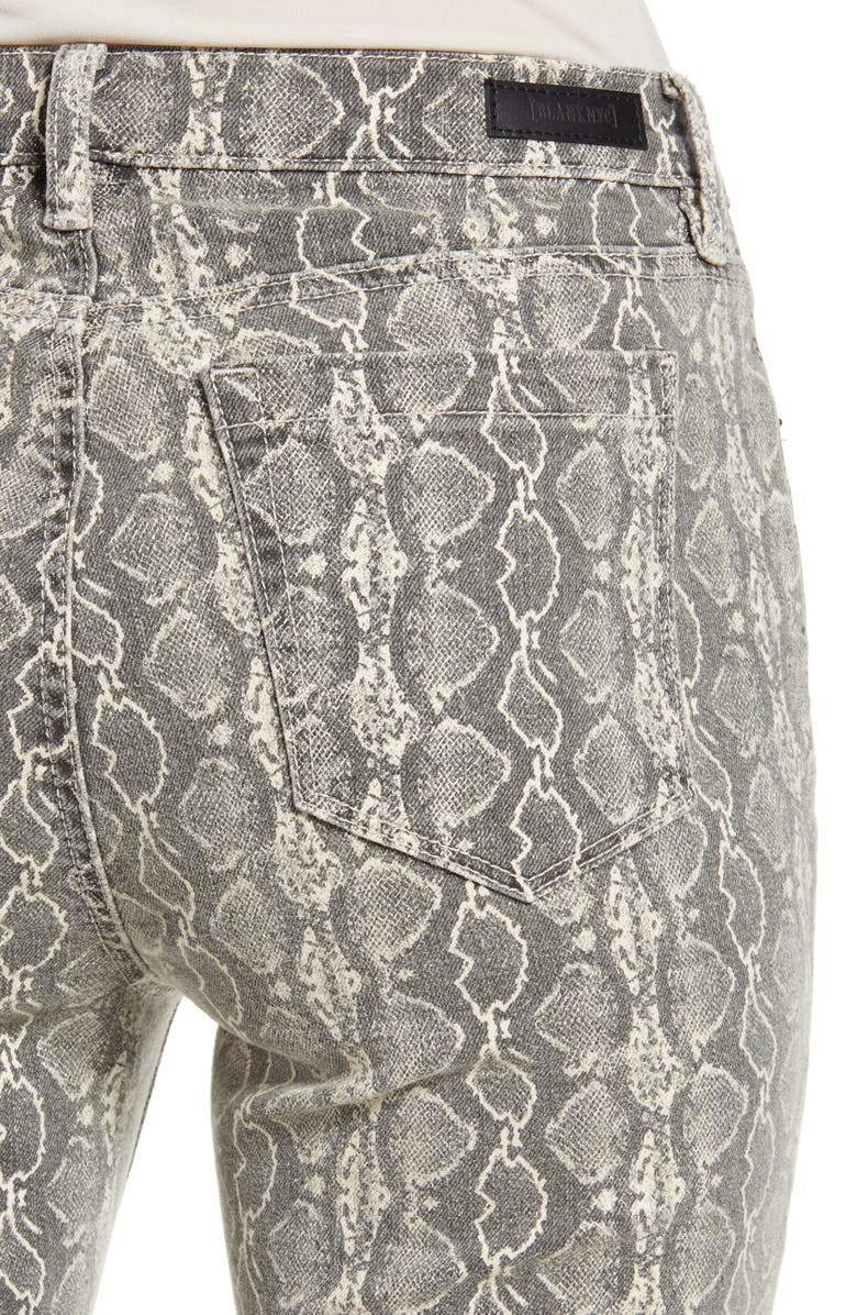 BLANKNYC Snake Print Skinny Jeans, Alternate, color, 