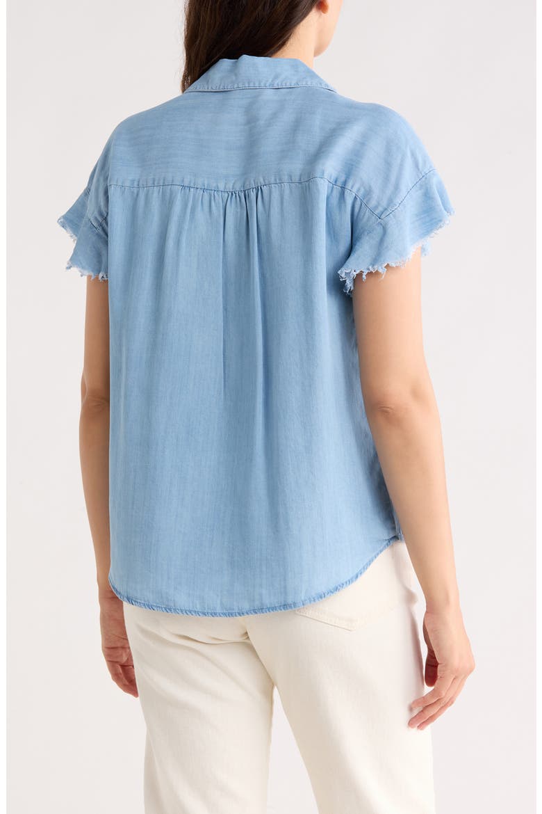 The Fray Denim Top, Alternate, color, LIGHT WASH