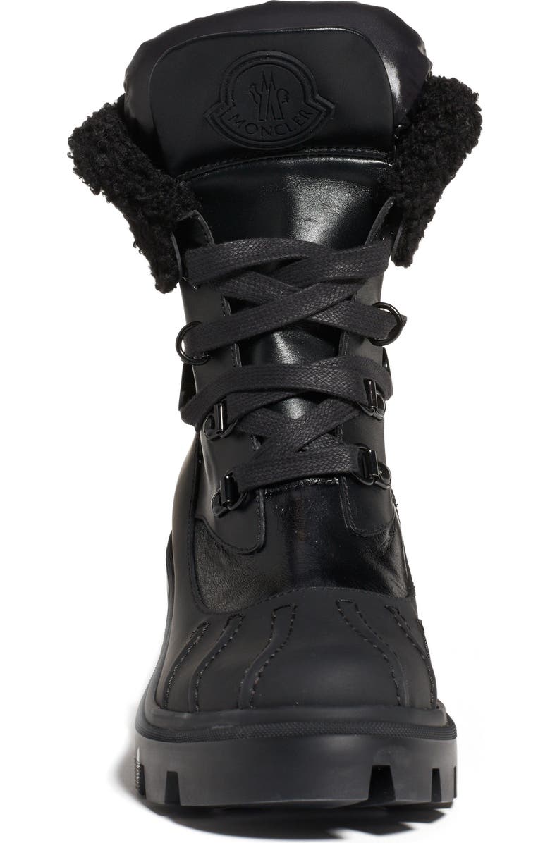 Moncler Corinne Faux Shearling Cuff Hiking Boot, Alternate, color,