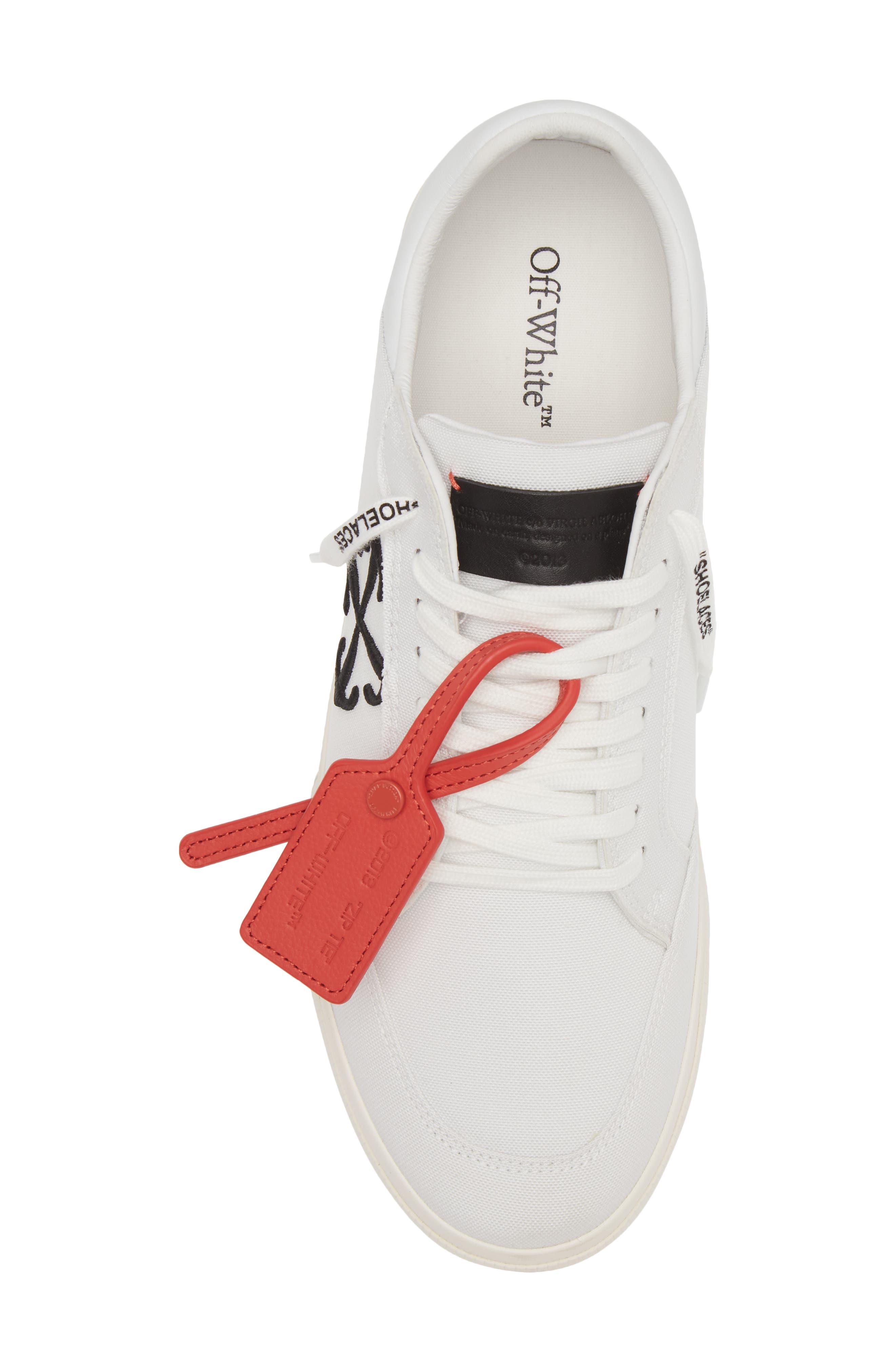 Off-White New Low Sneaker, Alternate, color, White Black