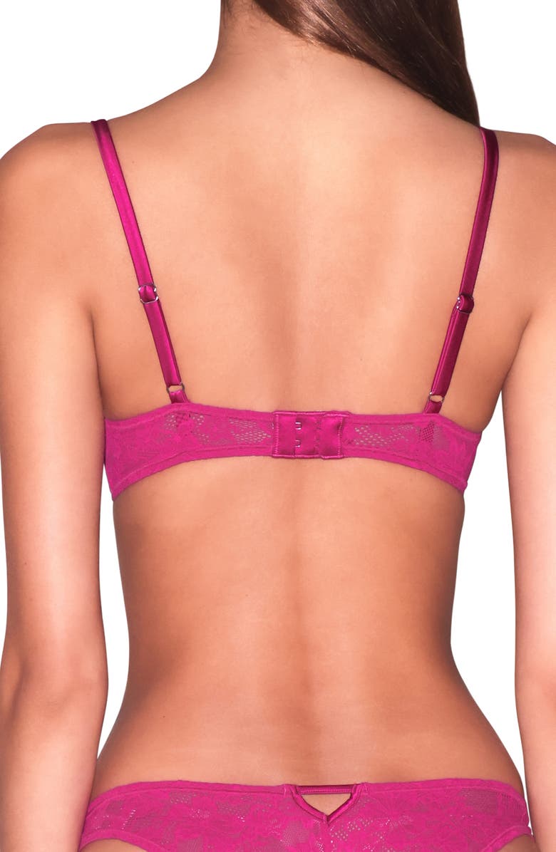 Fleur Du Mal Fuller Cup Le Stretch Lace Demi Bra, Alternate, color, Big Spender