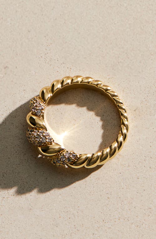 Ana Luisa Pavé Cubic Zirconia Rope Band Ring