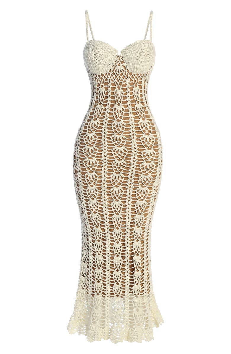 JLUXLABEL Odyssey Crochet Maxi Dress, Alternate, color, 